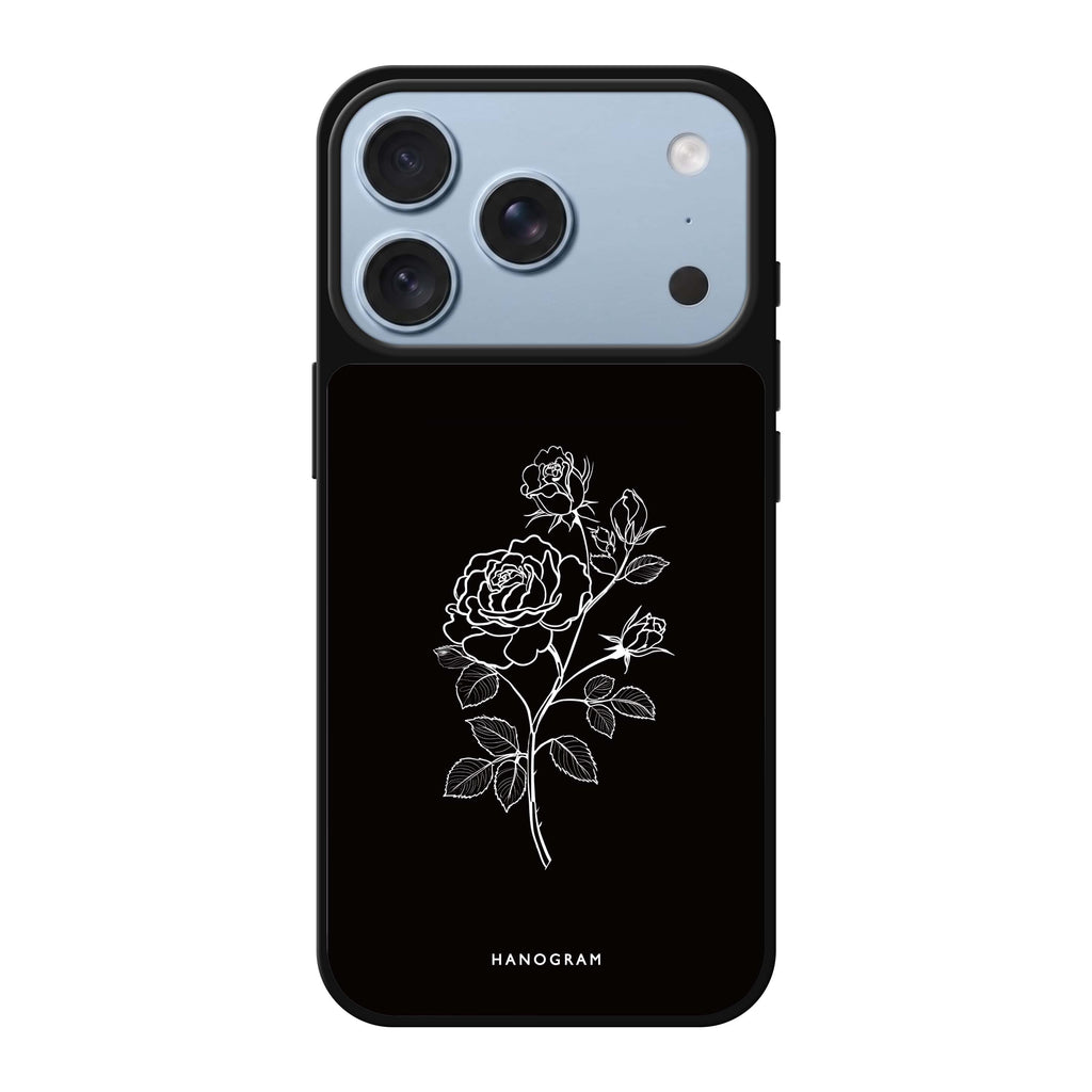 Trinity Rose pink flower floral iPhone 18 Pro Max mirror case