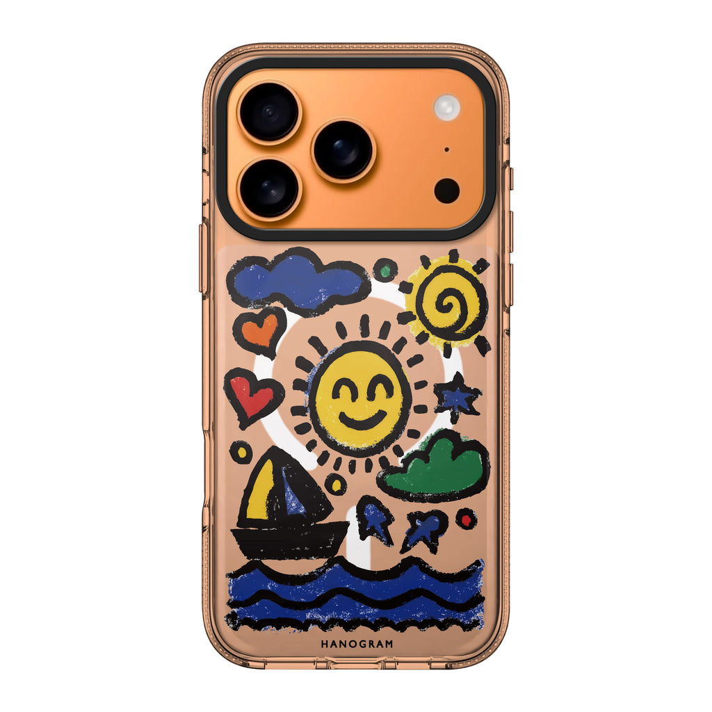 Seaside Memories nature travel summer iPhone 17 Pro Max ultra clear case