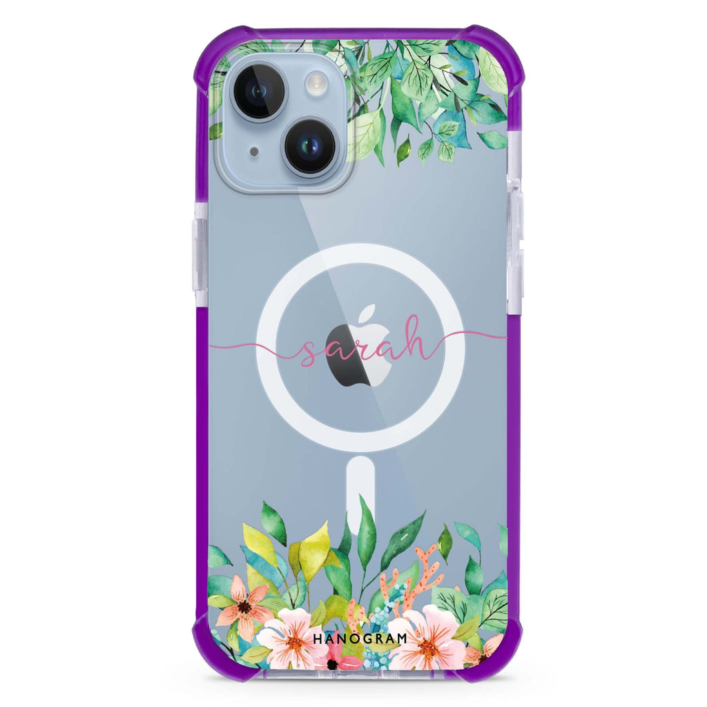 Floral Imagination iPhone 15 Plus MagSafe Compatible Ultra Shockproof Case