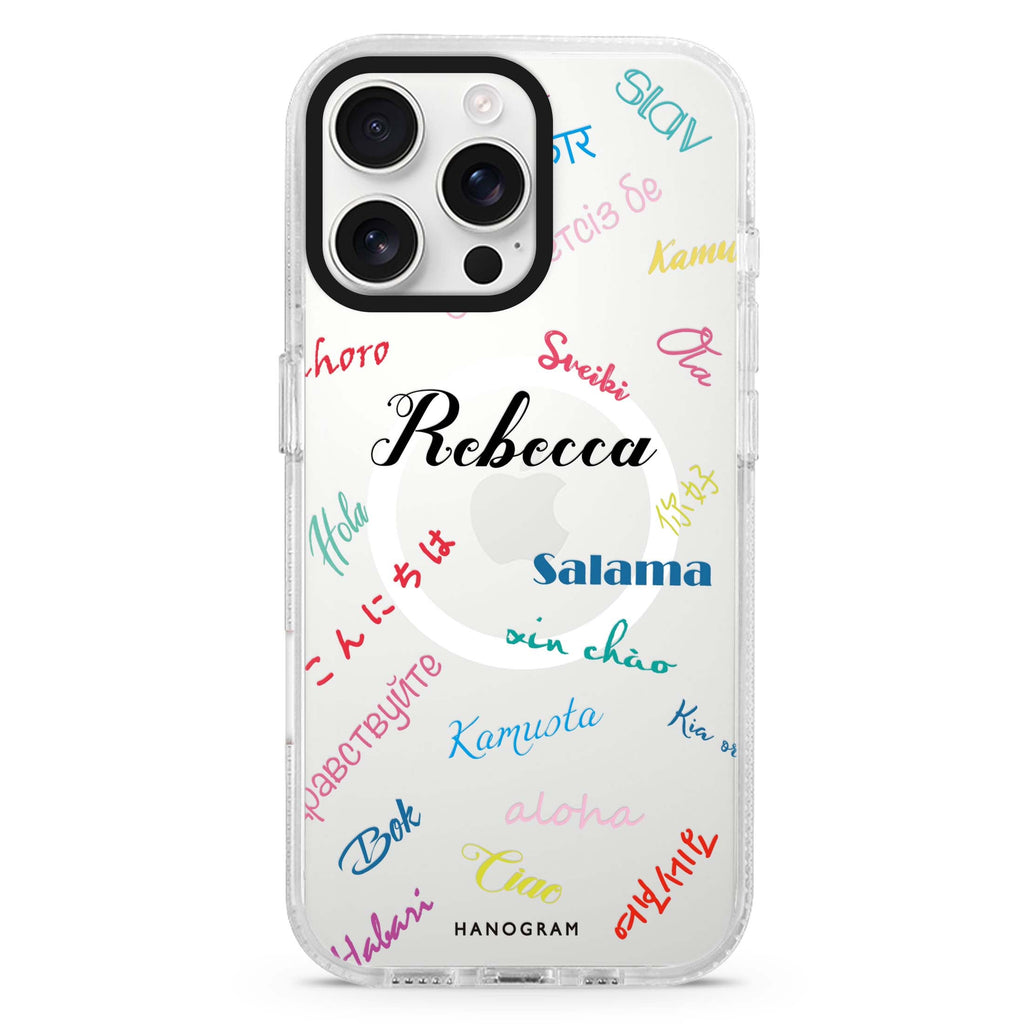 Astronauts MagSafe Compatible iPhone 16 Pro Ultra Clear Case - Personalized and Stylish Protection