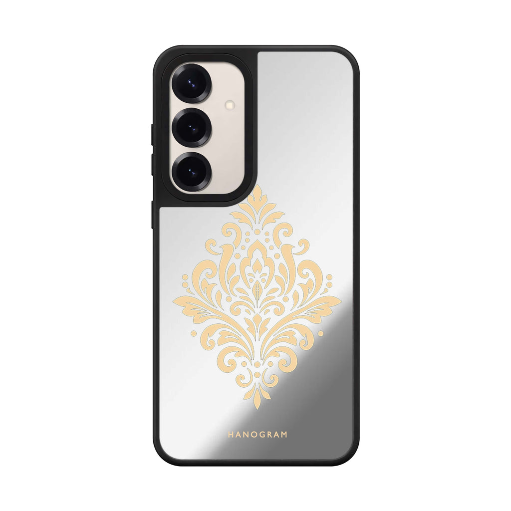 Champagne Filigree Crest Samsung Galaxy Mirror Case - product image 1