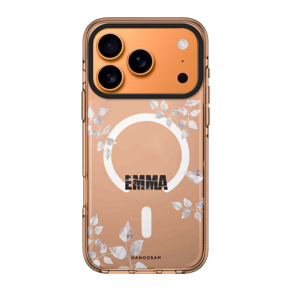 Life Simple Floral personalized name flower floral minimalist spring iPhone 17 Pro Max ultra clear case