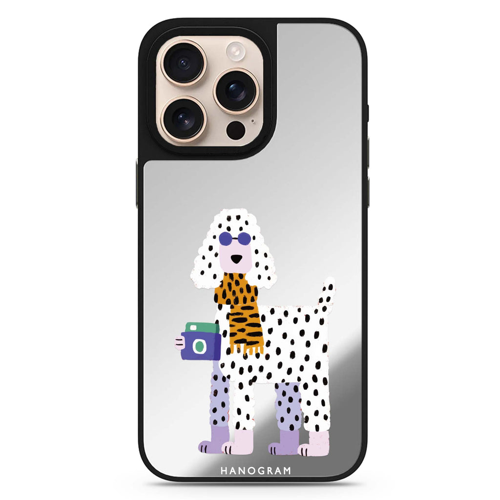 Shutter Pup sleek reflective design iPhone 16/15/14 Pro Max & Pro mirror case