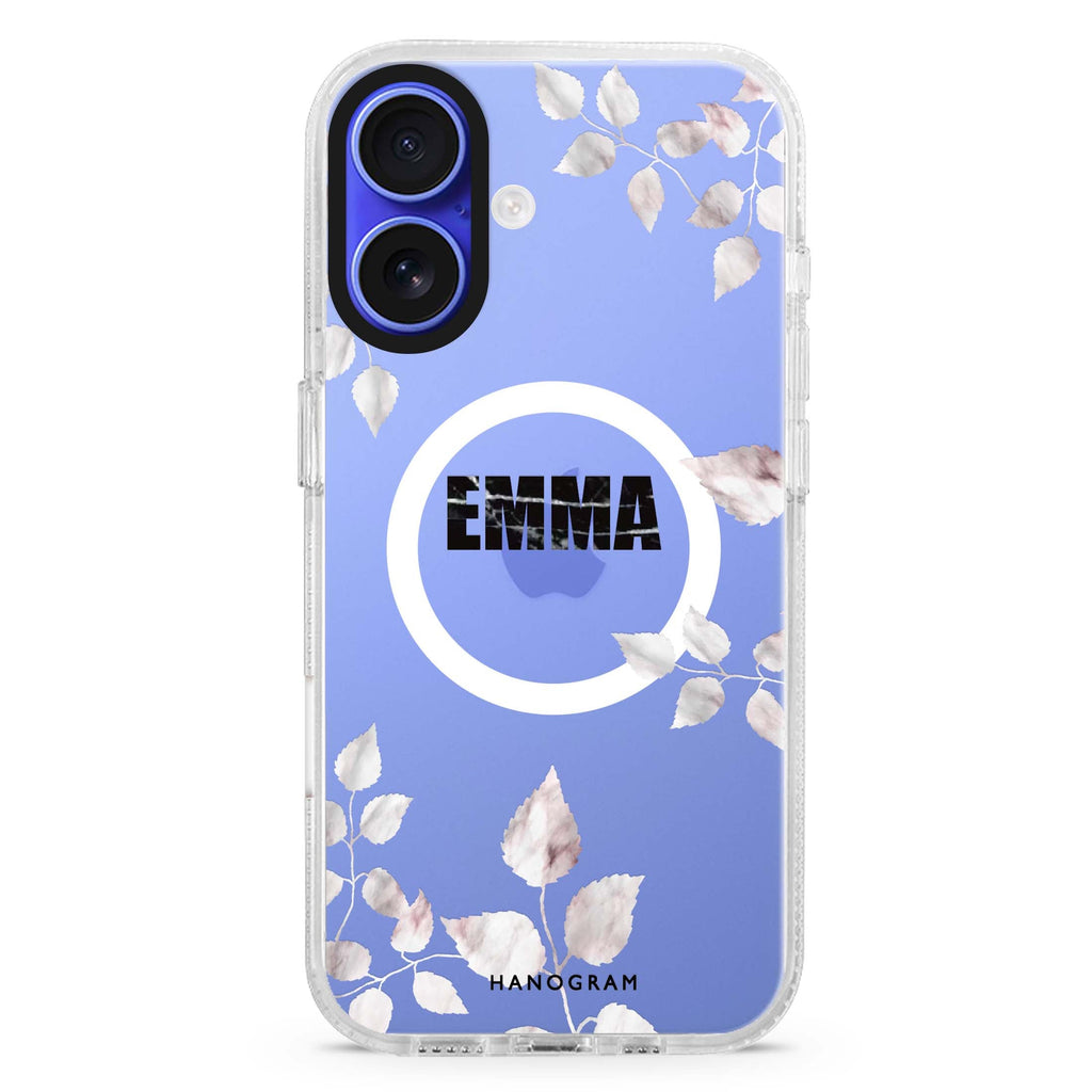 Life Simple Floral MagSafe Compatible iPhone 16 Ultra Clear Case - Personalized and Stylish Protection