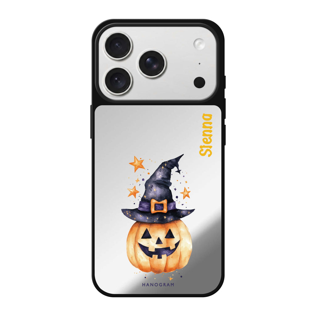 Spooky Star Bows personalized name halloween bow star celestial iPhone 18 Pro Max mirror case