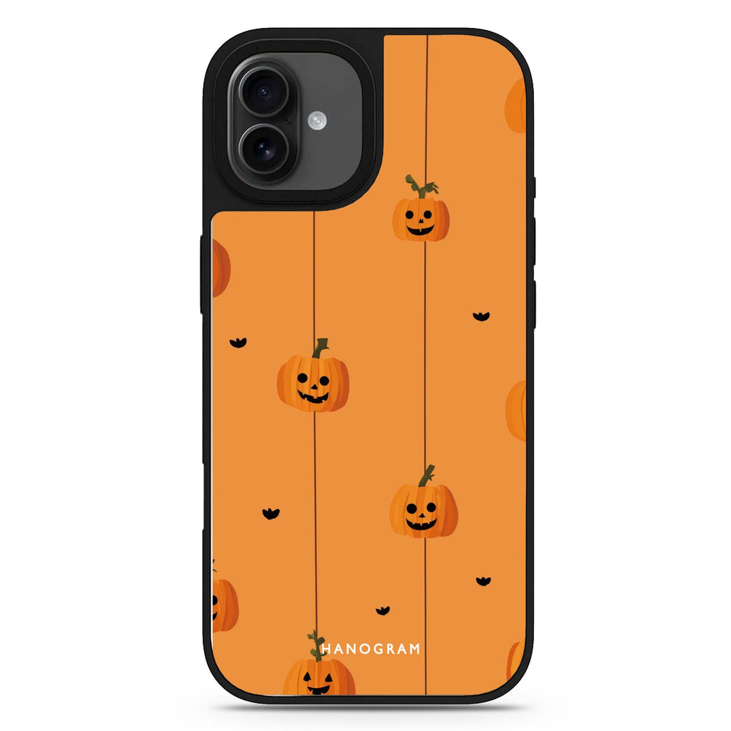 Pumpkin Garland Glow halloween design iPhone 17 mirror case