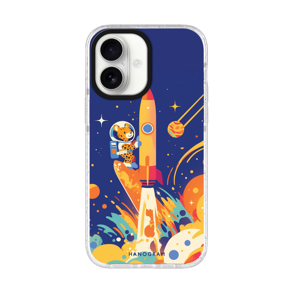 Surfing the Stars iPhone 17 ultra clear MagSafe case, front product view