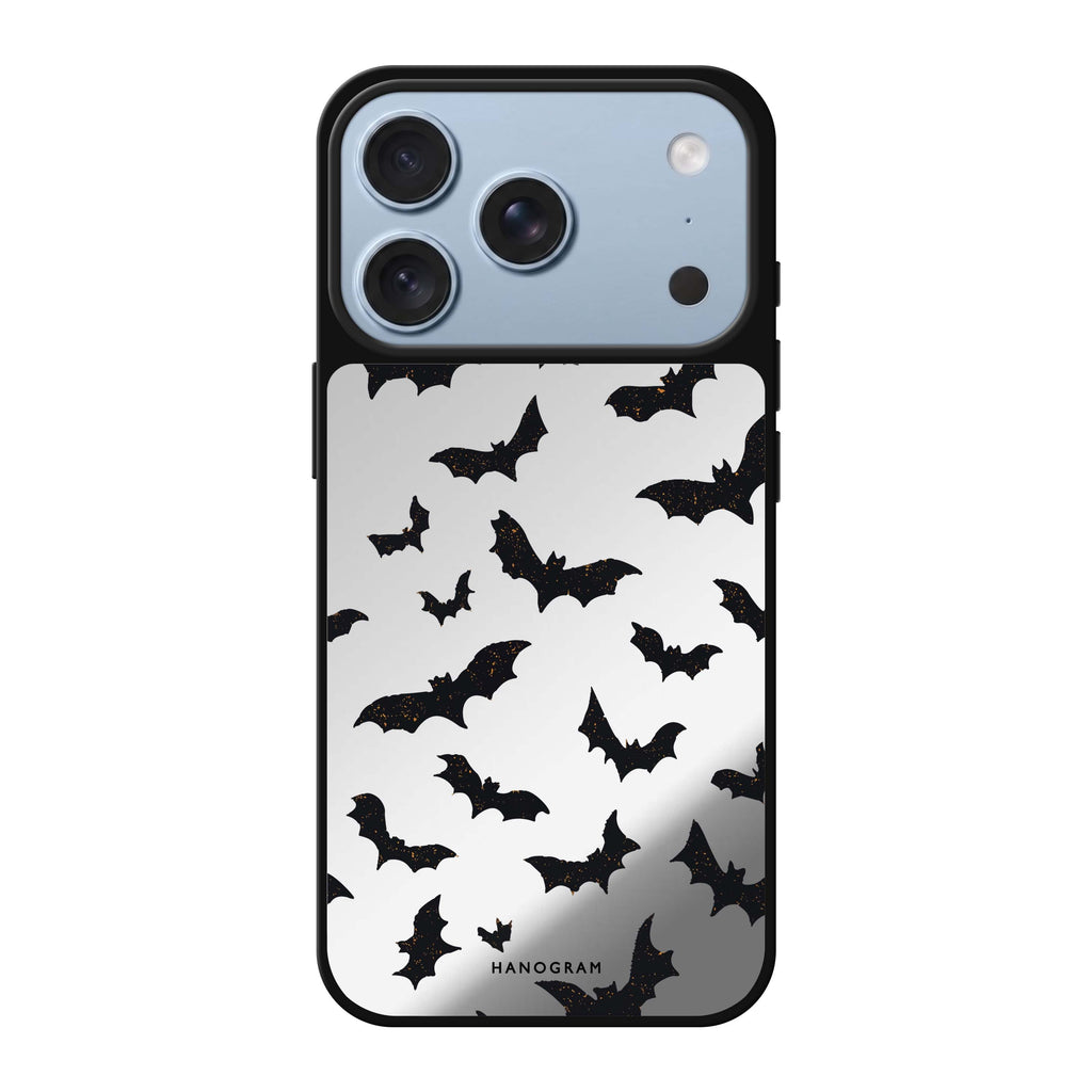 Midnight Bat Swarm halloween bat animal spooky iPhone 18 Pro Max mirror case