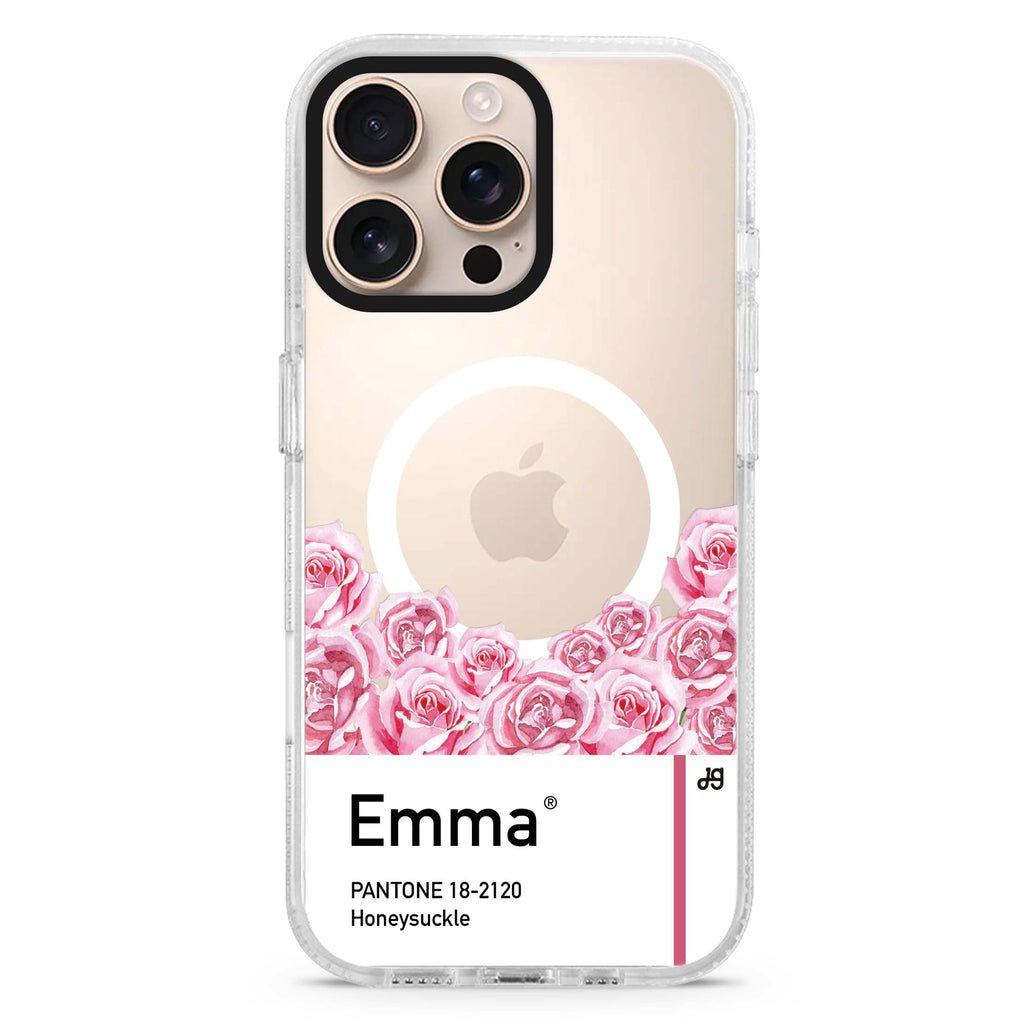 #18-2120 Honeysuckle I MagSafe Compatible iPhone 16 Pro Ultra Clear Case - Personalized and Stylish Protection