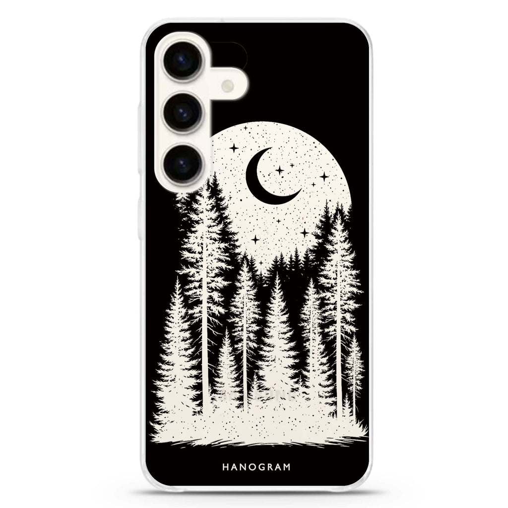 The Moonlit Pine Arch Samsung Galaxy Ultra Clear Case — front view
