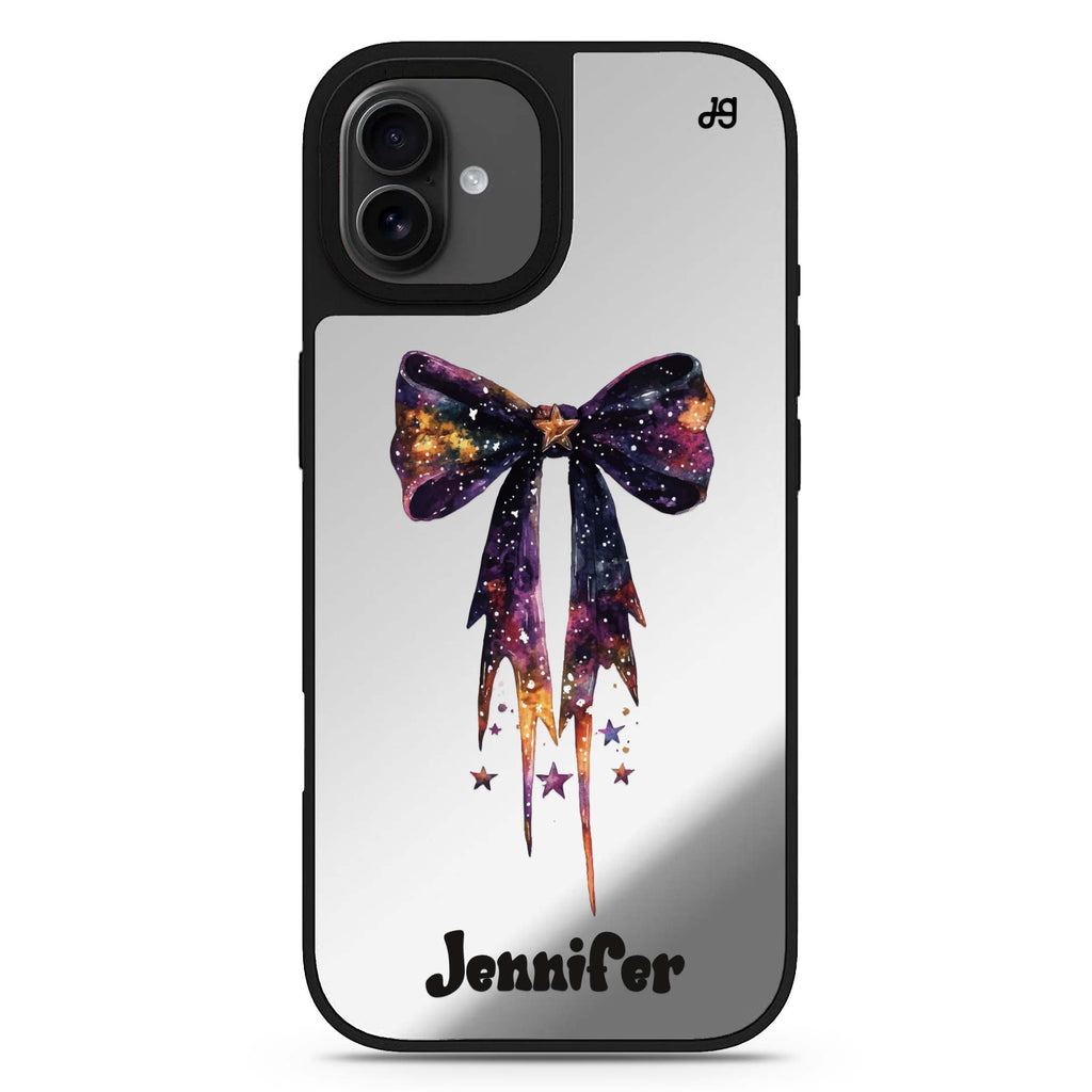 Spellbound Bows personalized name halloween design iPhone 17 mirror case