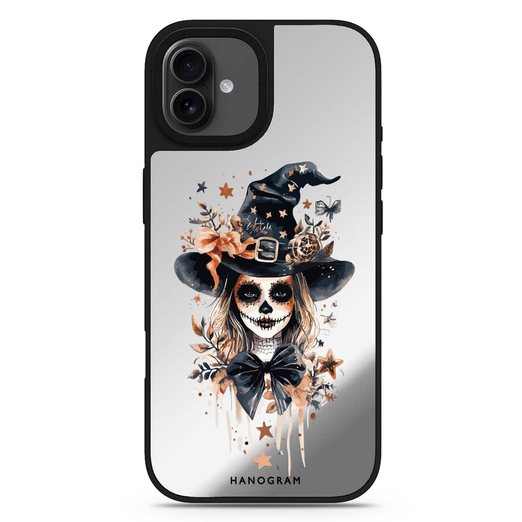 Enchanted Ribbon Night bow halloween iPhone 17 mirror case