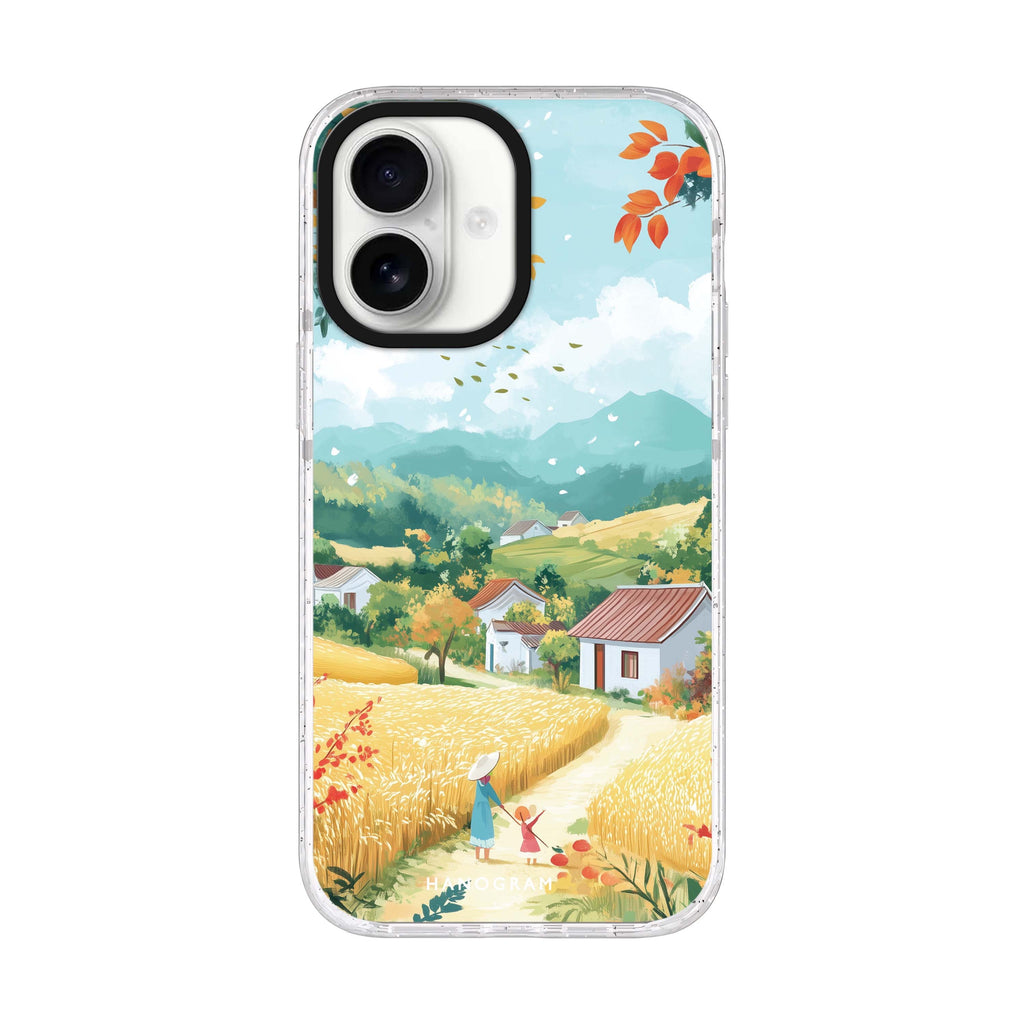Crisp Harvest iPhone 17 ultra clear MagSafe case, front product view