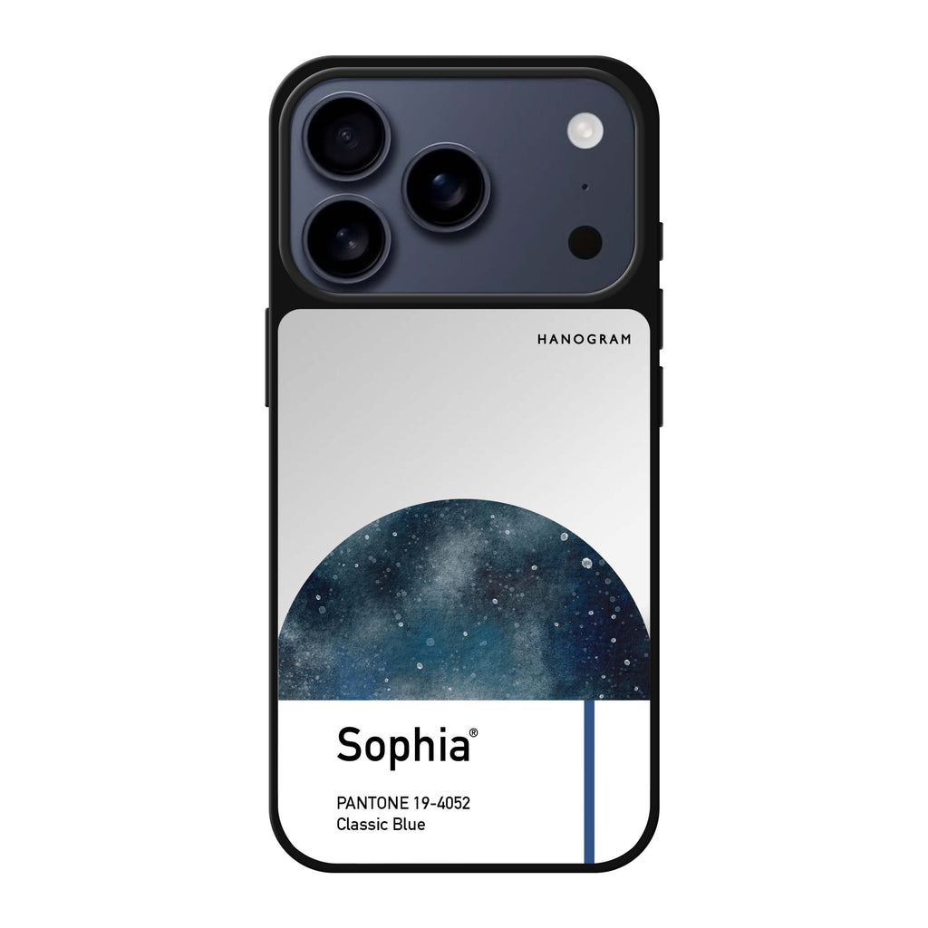 Classic Blue I personalized name blue vintage iPhone 17 Pro Max mirror case