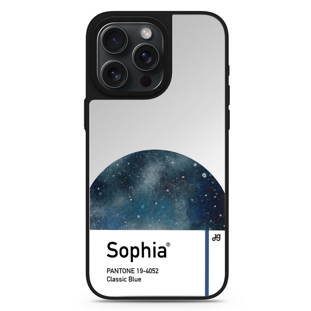 #19-4052 Classic Blue I personalized name MagSafe mirror case for iPhone 16/15/14 Pro Max and Pro, main view