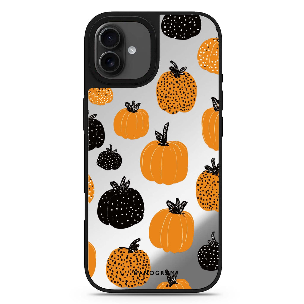 Pumpkin Parade halloween design iPhone 17 mirror case