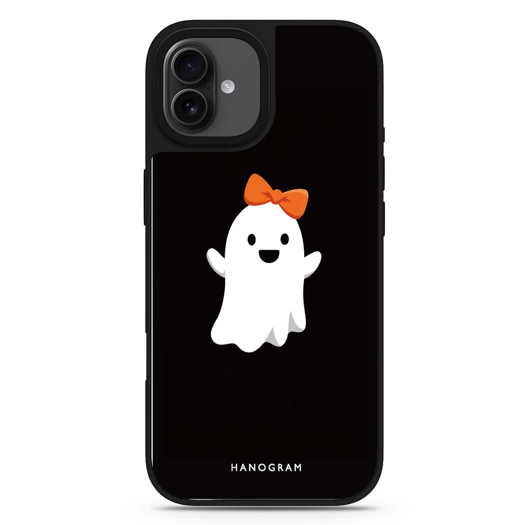 Boo in a Bow halloween design iPhone 17 mirror case