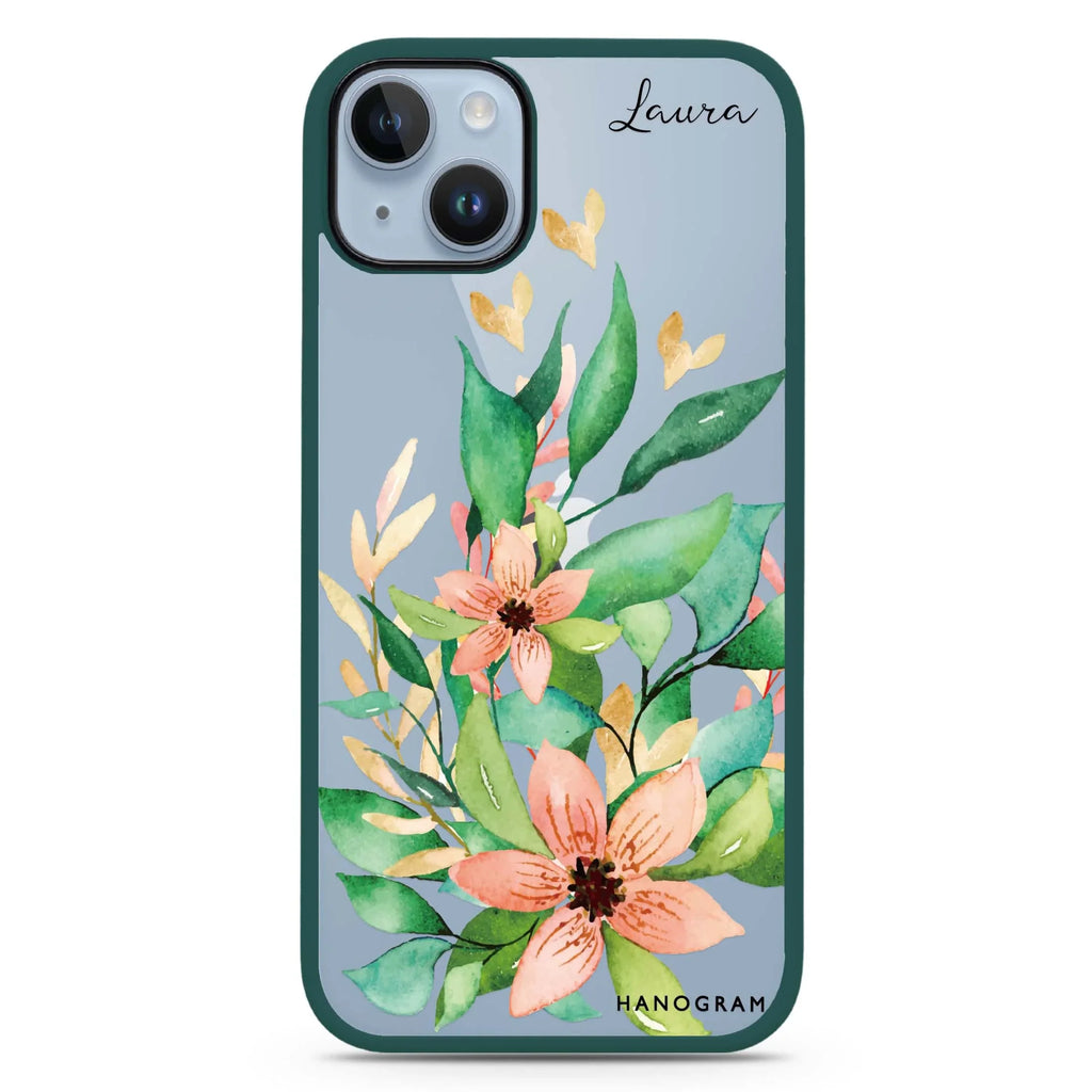 Floral Bloom iPhone 15 Impact Guard Bumper Case