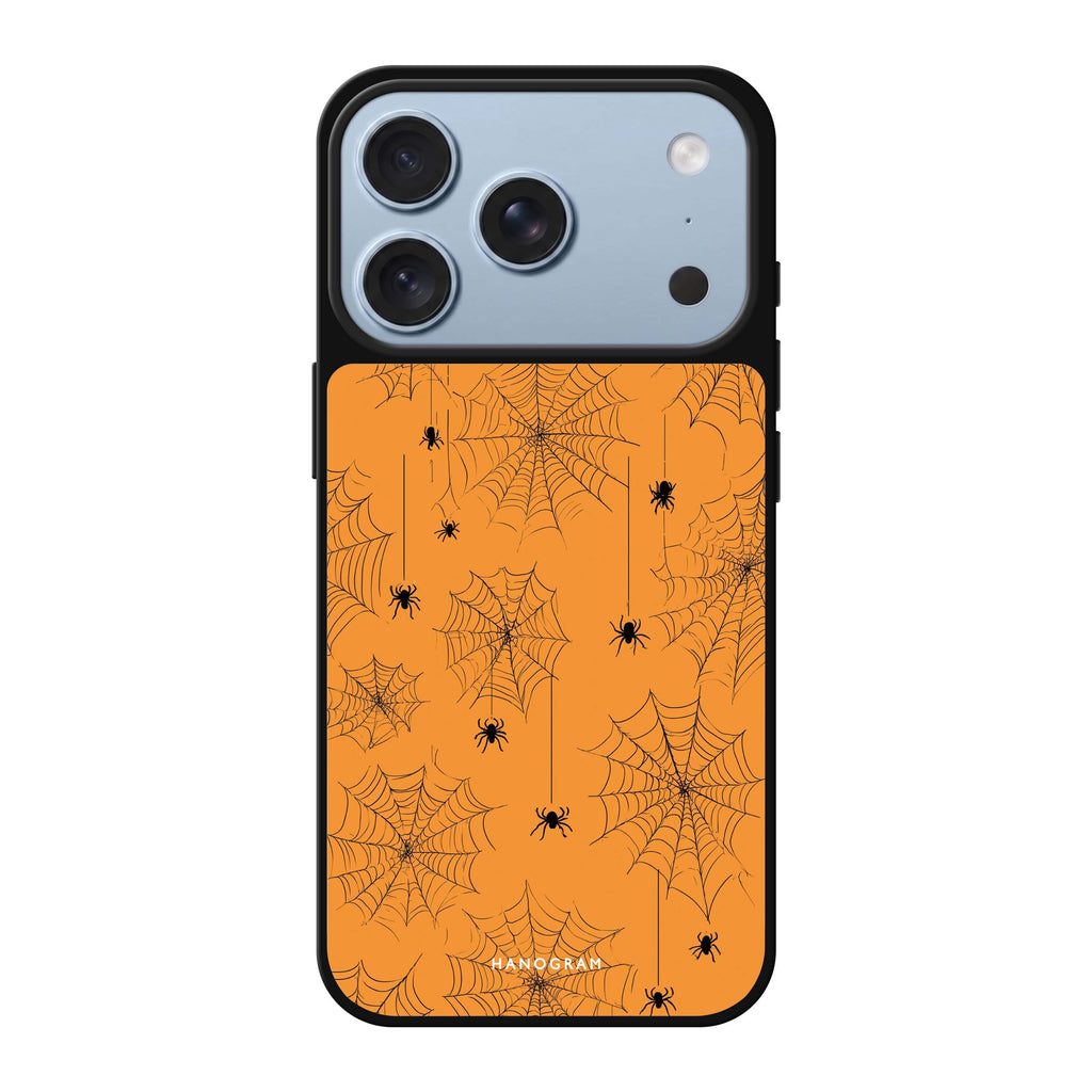 Spooky Web Weave halloween pattern iPhone 18 Pro Max mirror case
