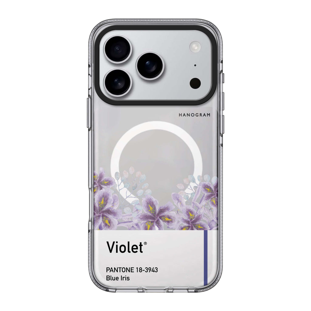 Blue Iris I personalized name blue flower floral iPhone 17 Pro Max ultra clear case