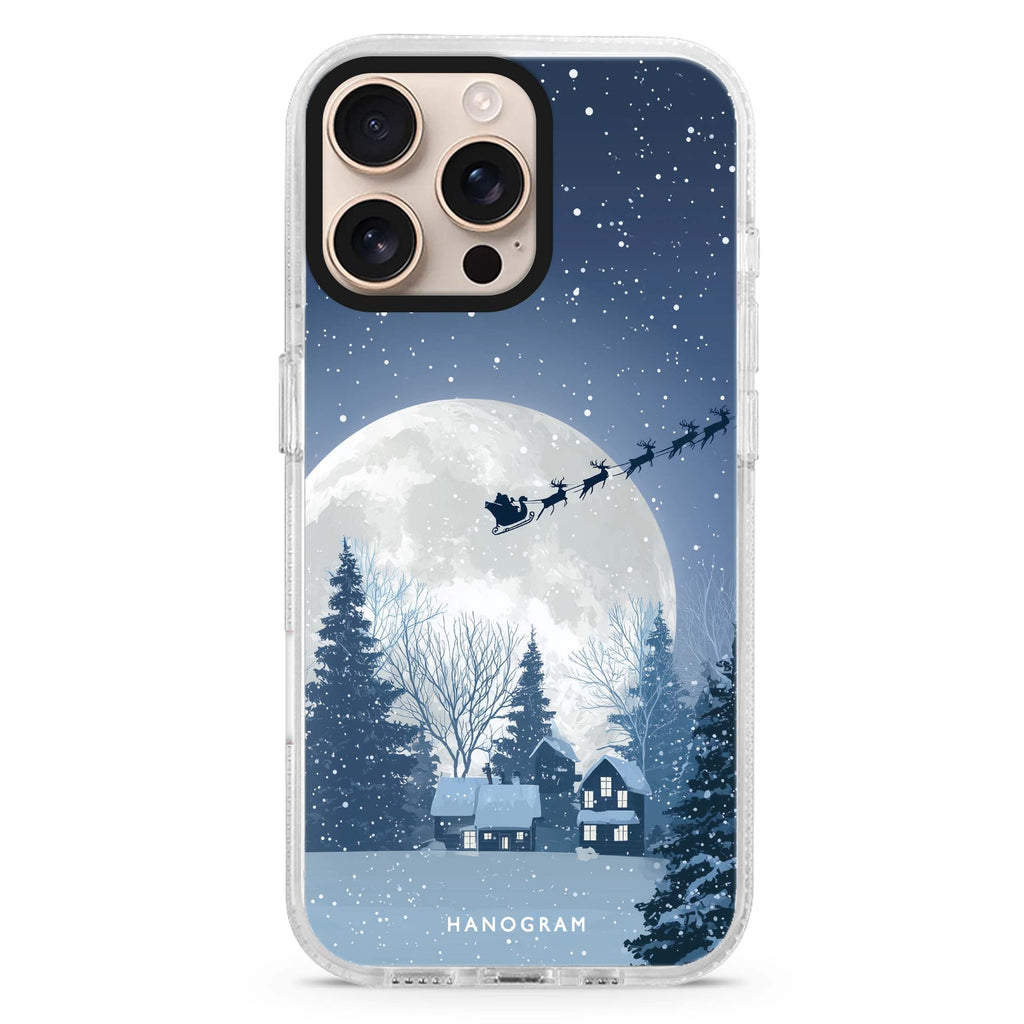Moonlit Sleigh iPhone Ultra Clear Case