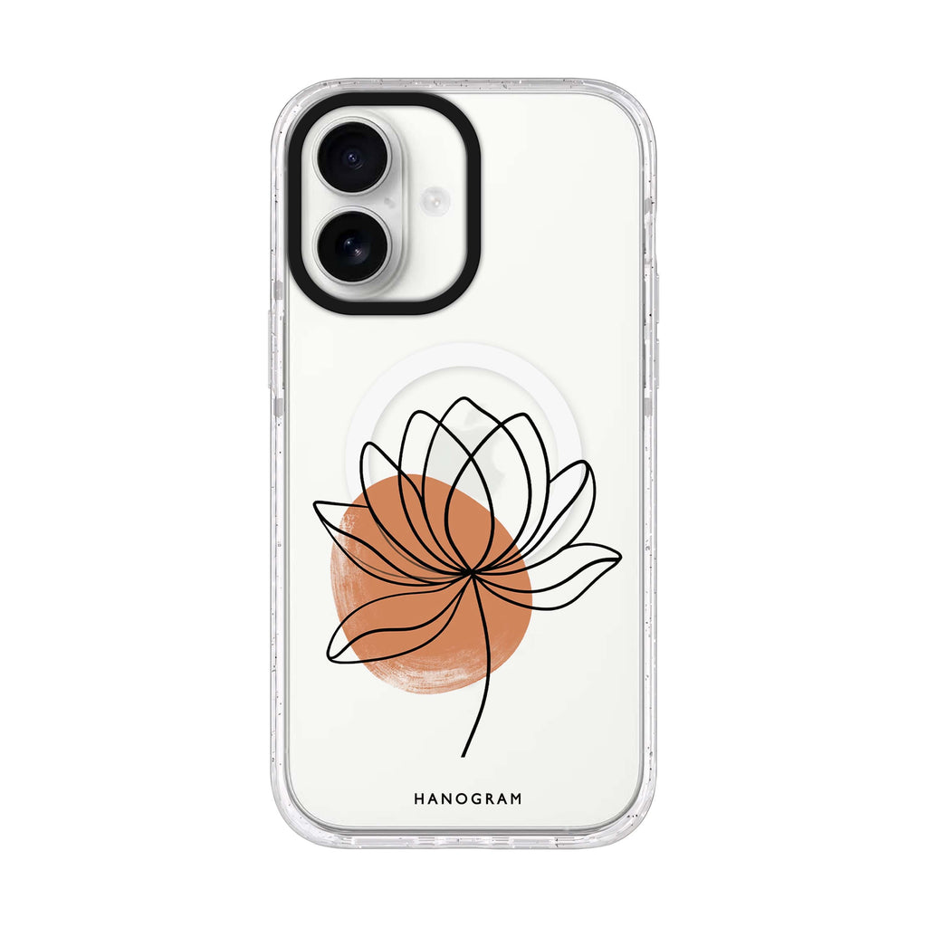 Terracotta Lotus Line iPhone 17 Ultra Clear Case - product image 1