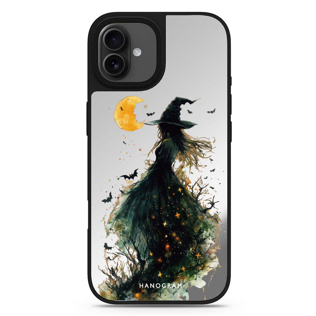 Starlit Witching Hour halloween design iPhone 17 mirror case