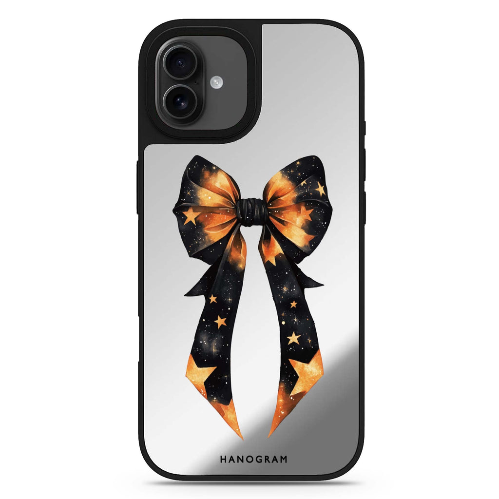 Bewitched Bows & Stars halloween design iPhone 17 mirror case