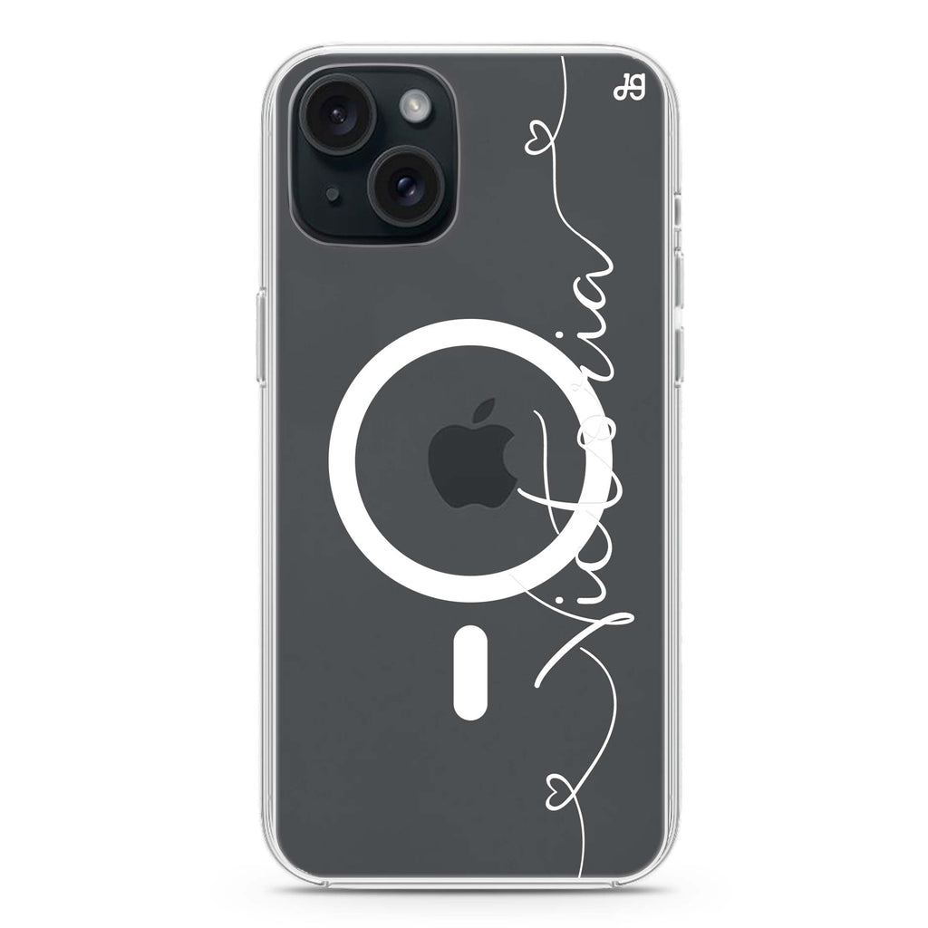 Loving Heart I iPhone 15 Plus MagSafe Compatible Ultra Clear Case
