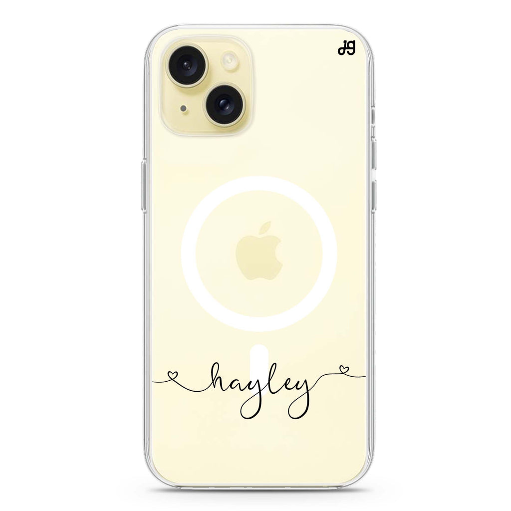 Loving Heart II iPhone 15 Plus MagSafe Compatible Ultra Clear Case