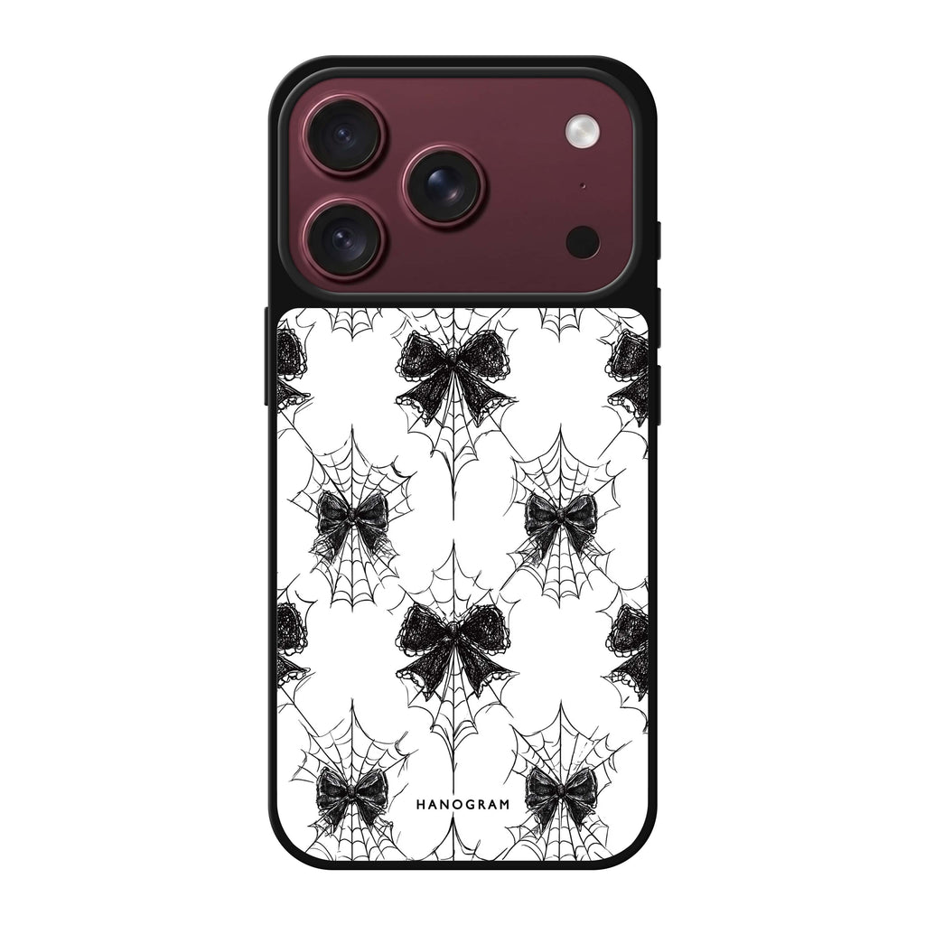 Gothic Web Lace halloween fashion spooky iPhone 18 Pro Max mirror case