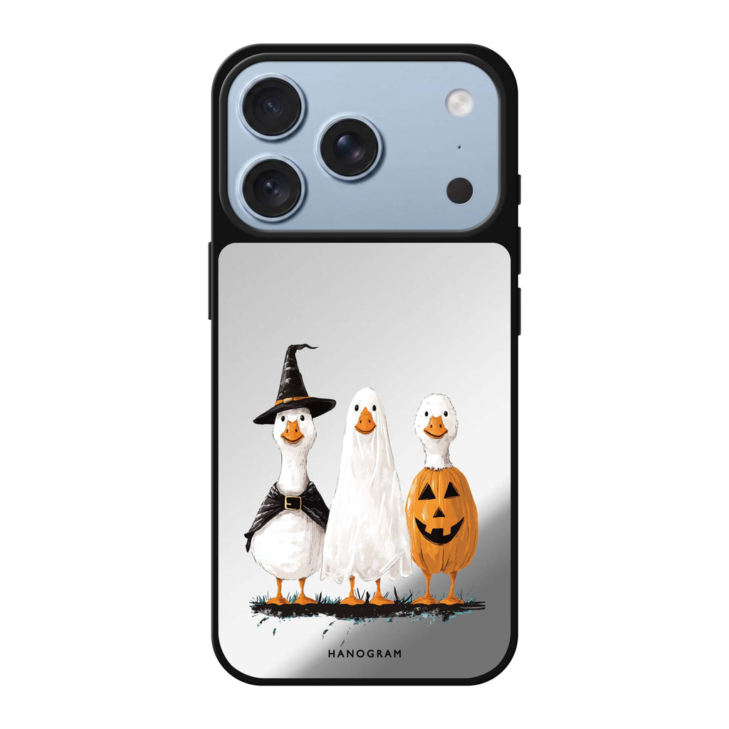Goosey Ghouls halloween bird ghost animal iPhone 18 Pro Max mirror case