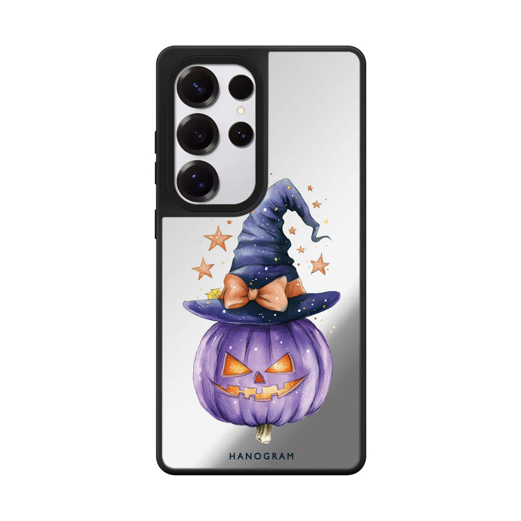 Starry Bow Pumpkin Mirror Case