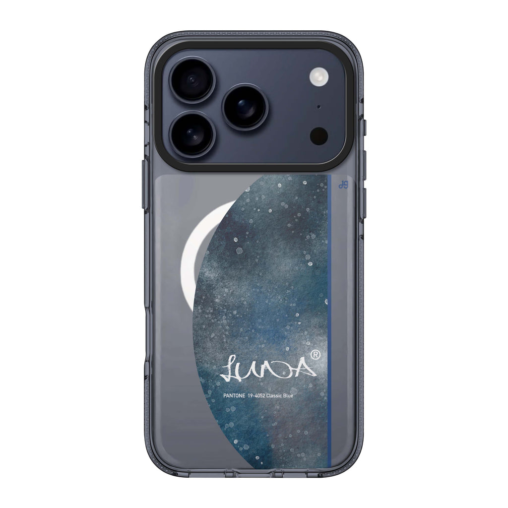 Classic Blue II personalized name blue graphic vintage iPhone 17 Pro Max ultra clear case