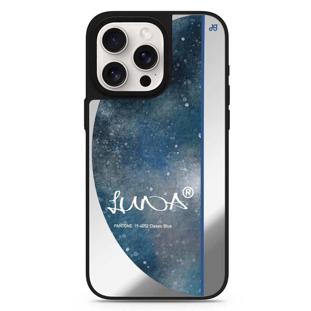 #19-4052 Classic Blue II personalized name MagSafe mirror case for iPhone 16/15/14 Pro Max and Pro, main view