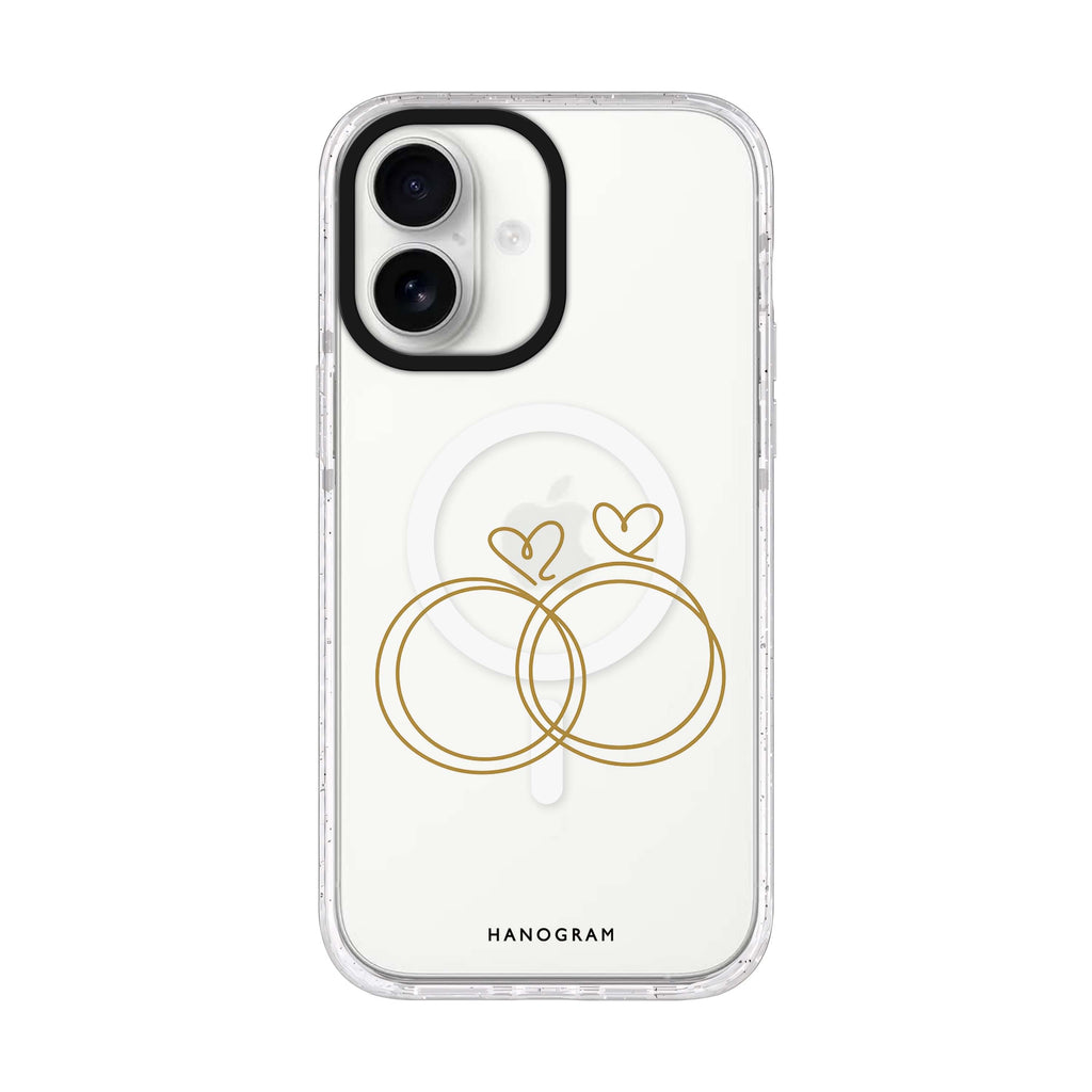 Golden Heartloops iPhone 17 Ultra Clear Case - product image 1