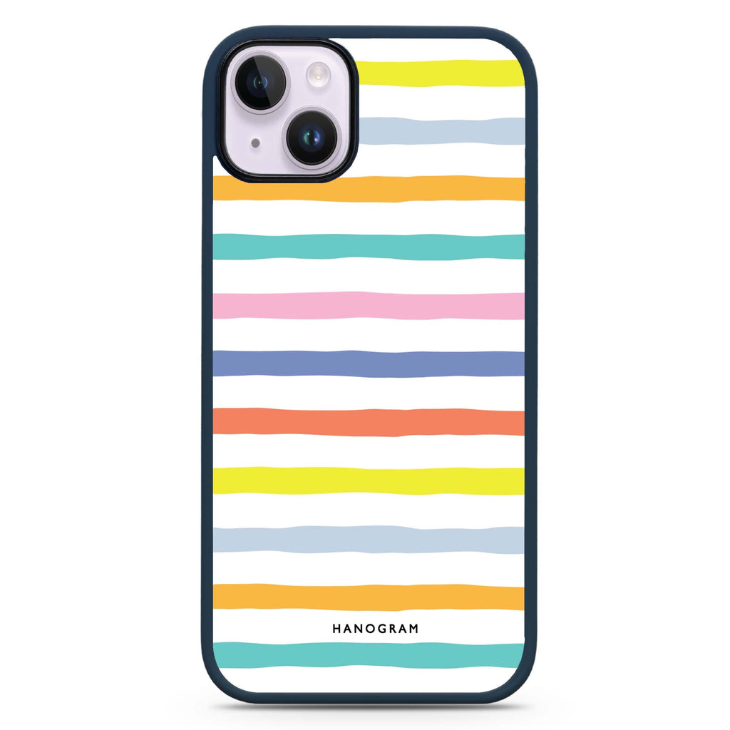 Colourful Line iPhone 15 Impact Guard Bumper Case