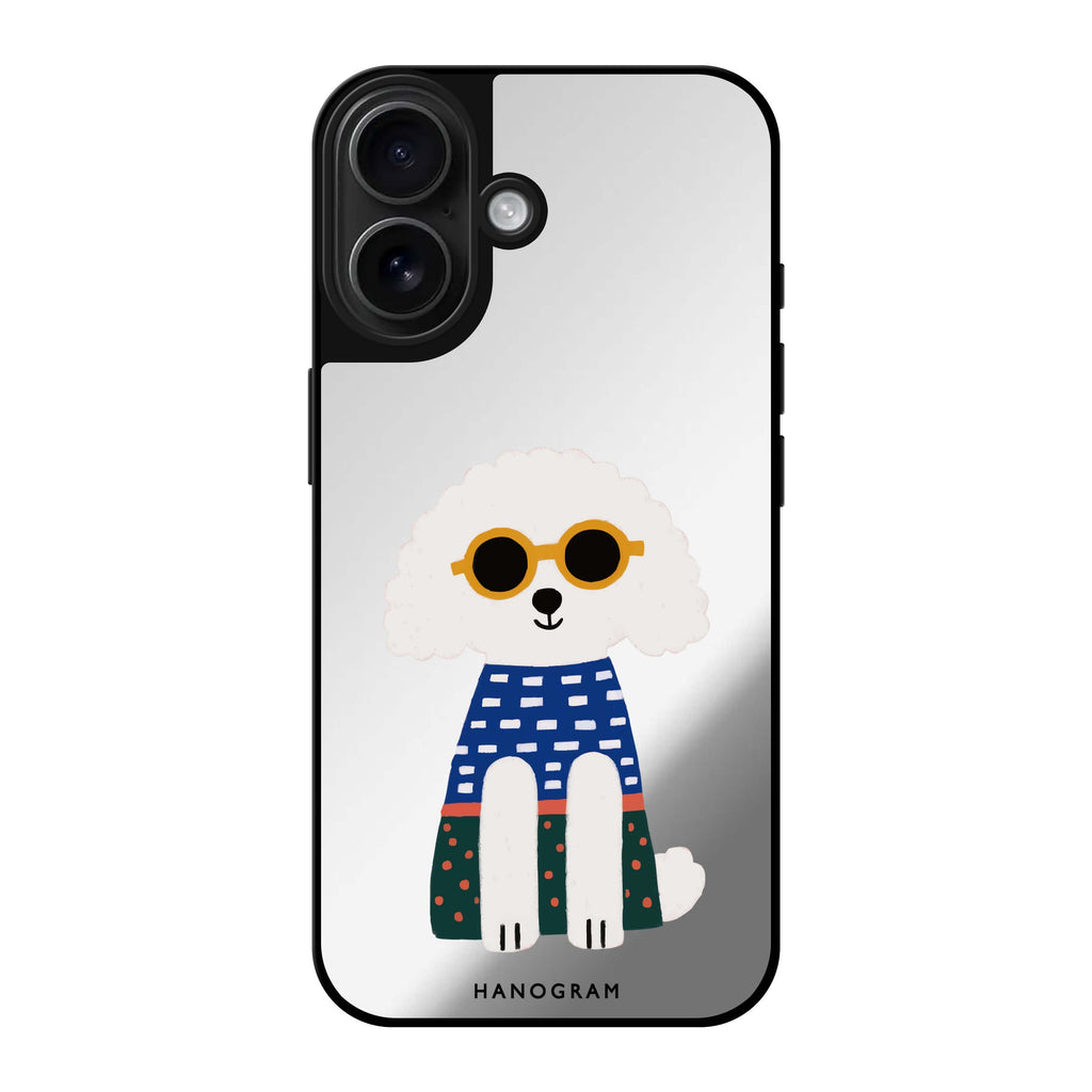 Poodle Peace Vibes Mirror Case