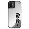 Haunted Lettering personalized name halloween design iPhone 17 mirror case