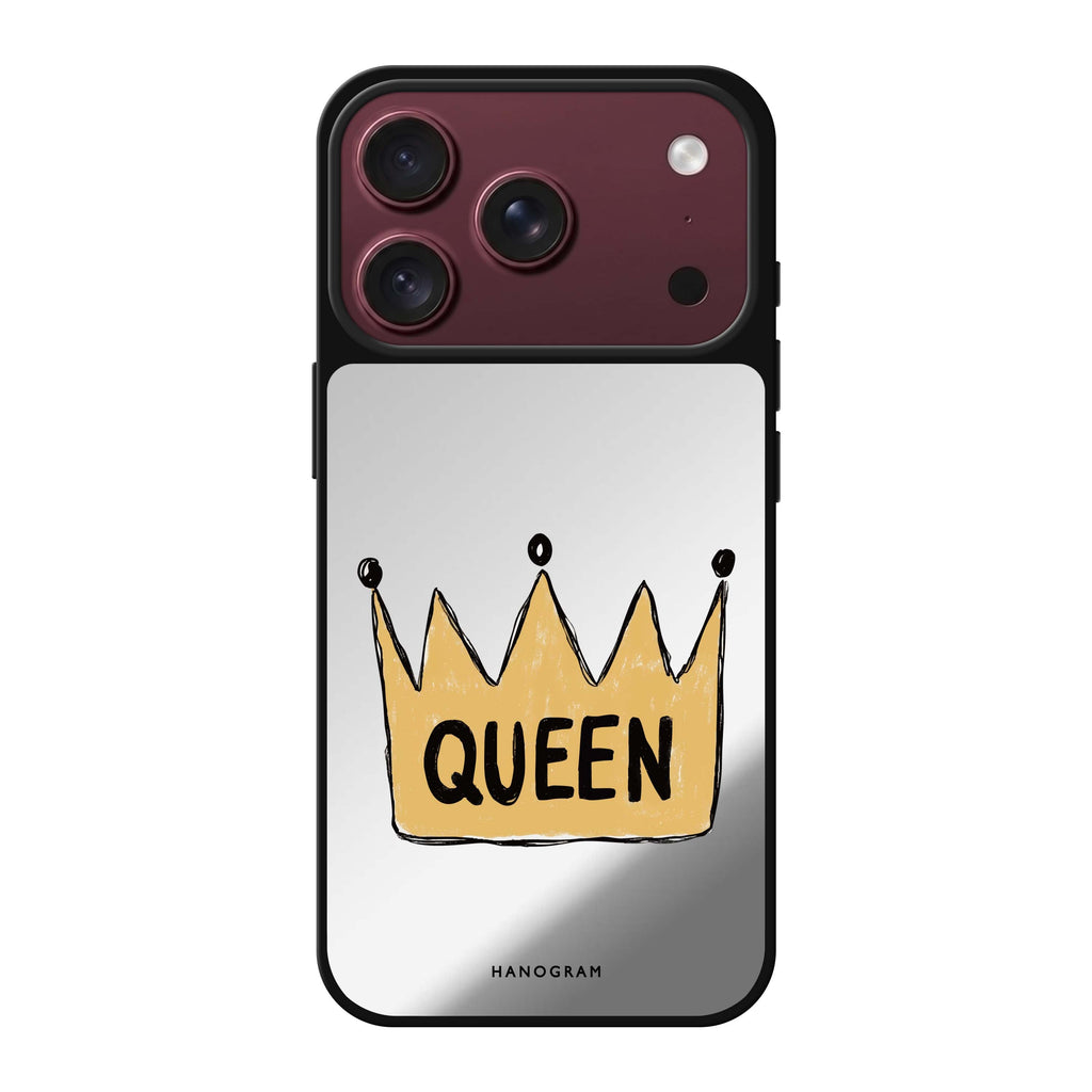 Royal Queen portrait iPhone 18 Pro Max mirror case