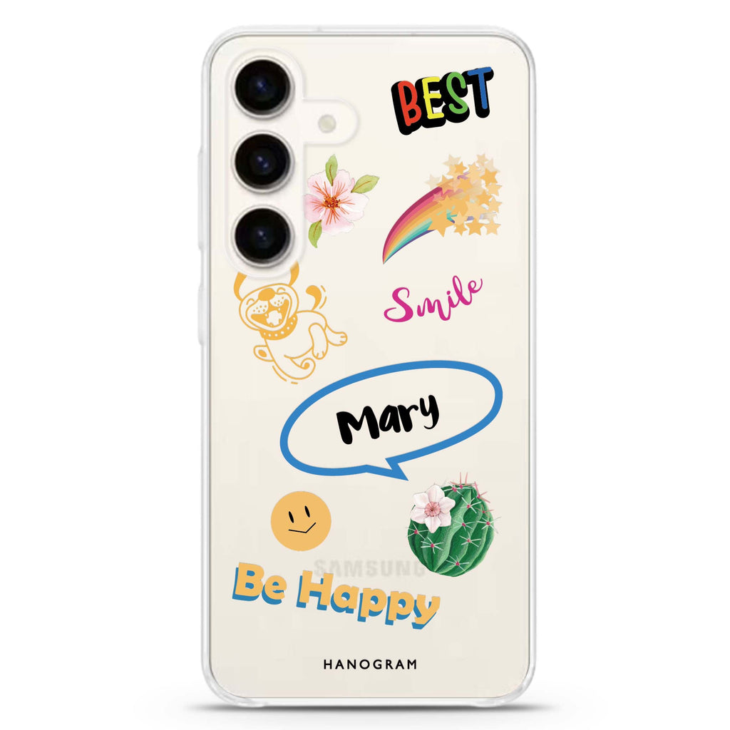 Positive Sticker Samsung Galaxy Ultra Clear Case