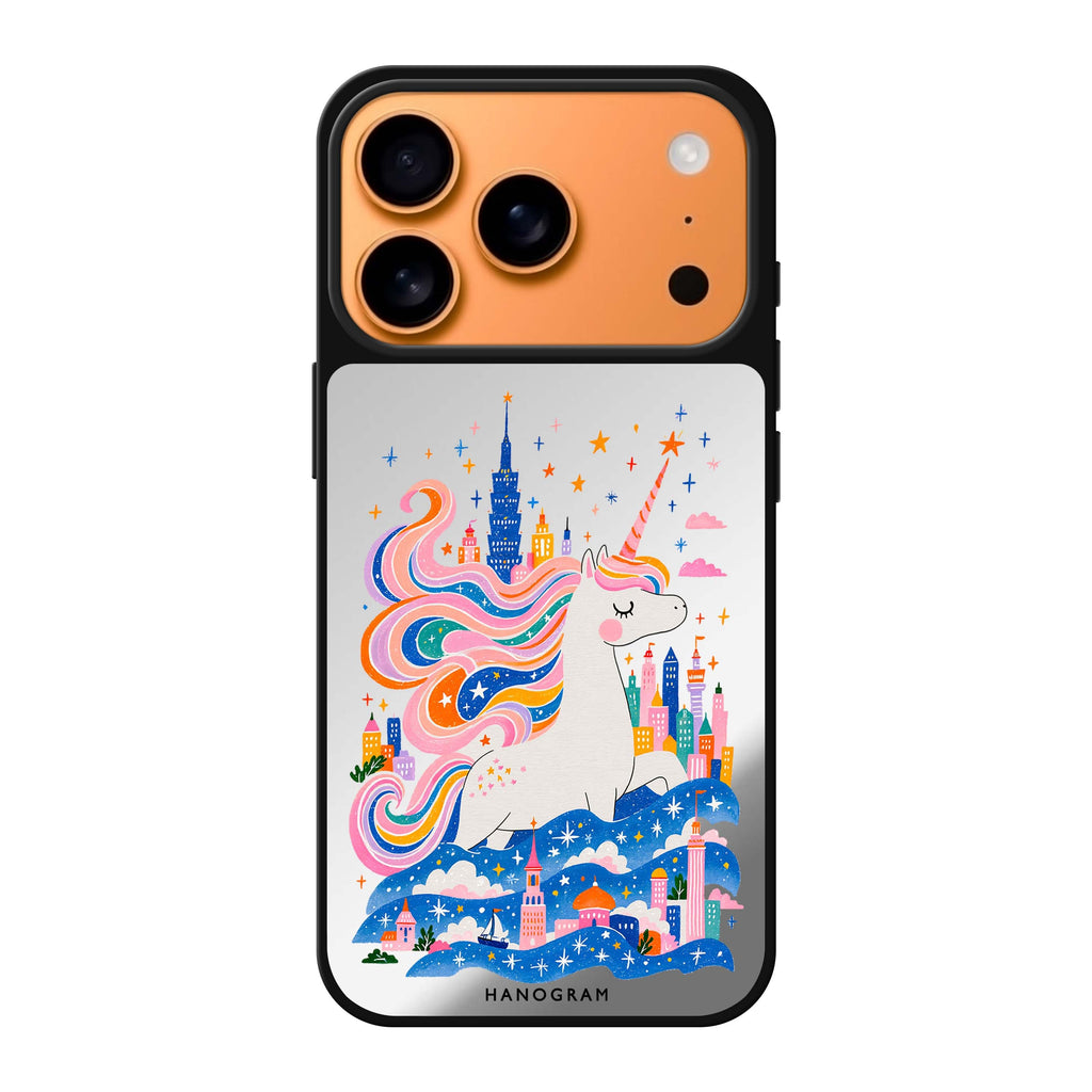 Unicorn Castlekeeper iPhone 17 Pro Max Mirror Case - design view 1