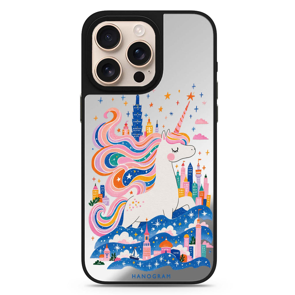 Unicorn Castlekeeper iPhone Mirror Case – design view 1