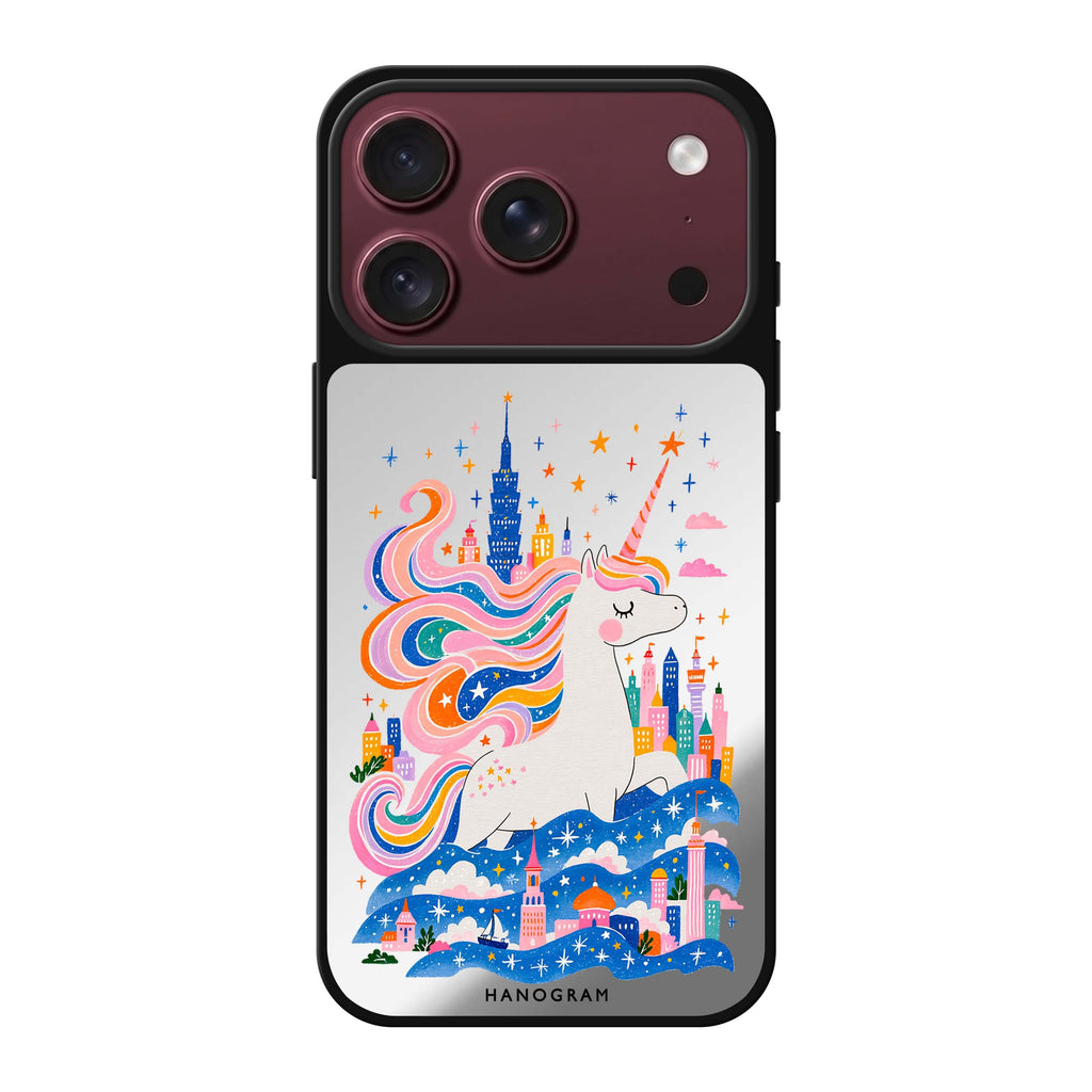 Unicorn Castlekeeper iPhone 18 Pro Max Mirror Case - design view 1