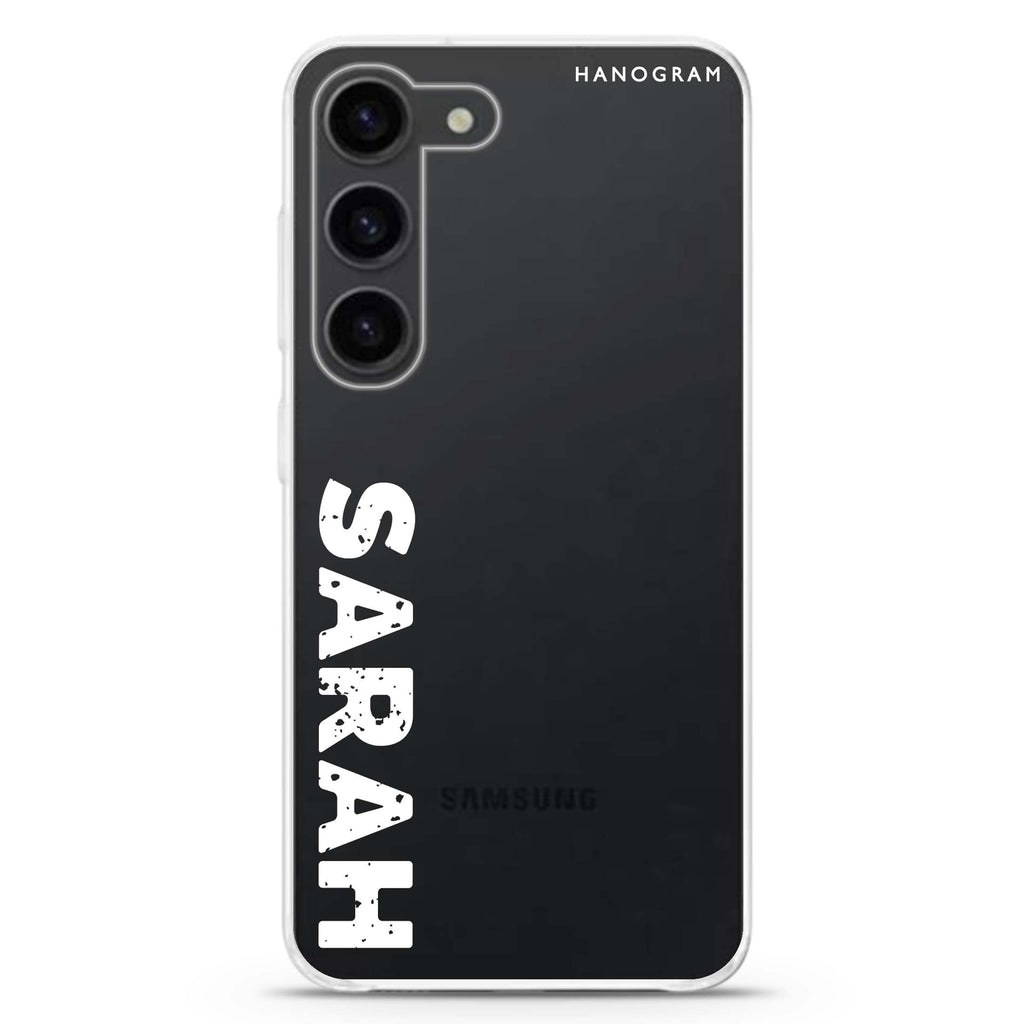 Make It Simple personalized ultra-clear case for Samsung Galaxy S23/S22, front view