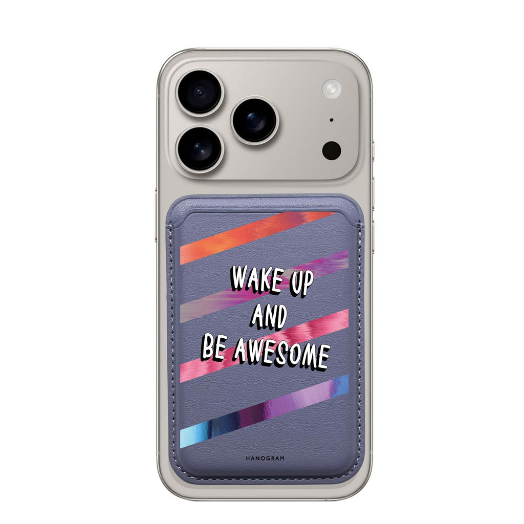 Wake Up MagSafe wallet for iPhone, slim magnetic card holder, main view