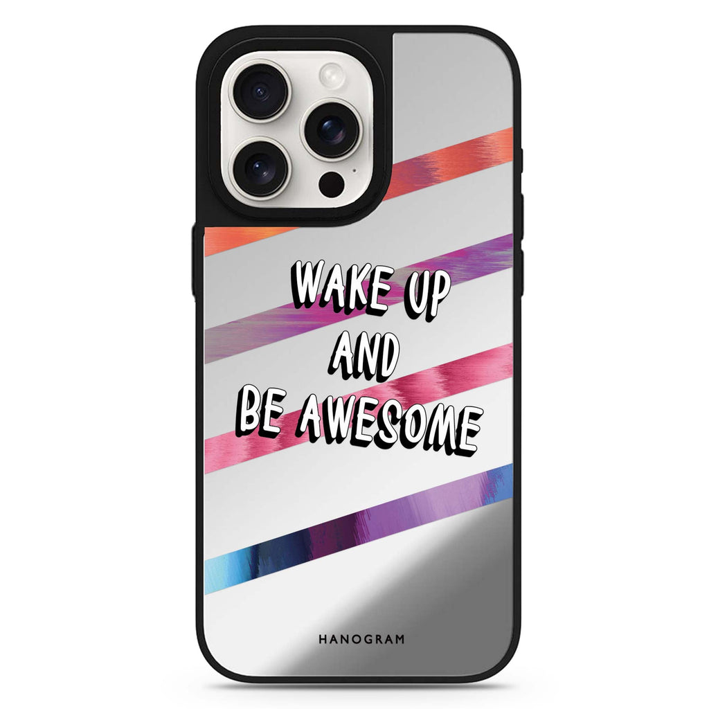 Wake Up MagSafe compatible mirror case for iPhone 16/15/14 Pro Max and Pro, main view