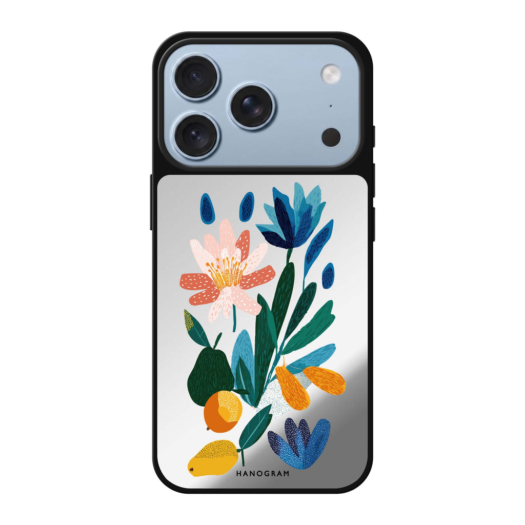Bloom & Citrus spring flower floral iPhone 18 Pro Max mirror case