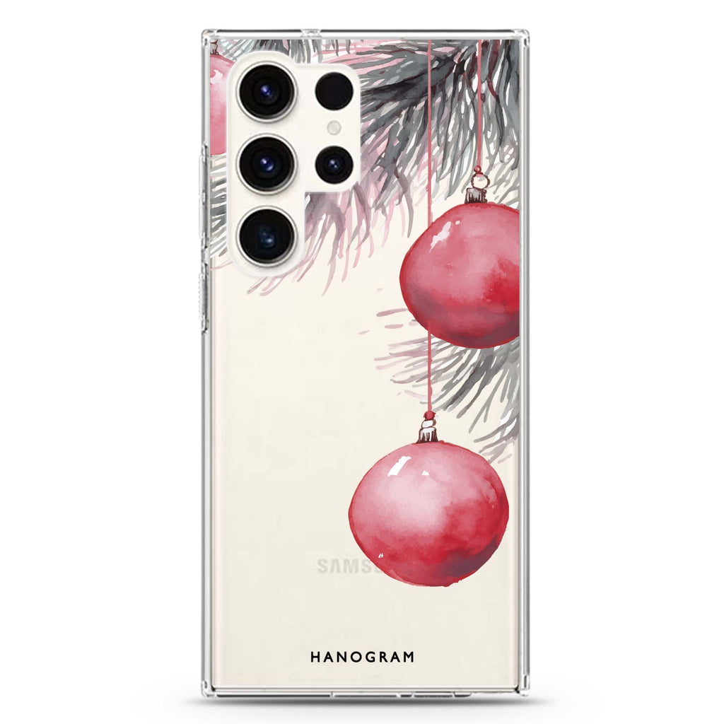 Blush Christmas Samsung Galaxy Ultra Clear Case