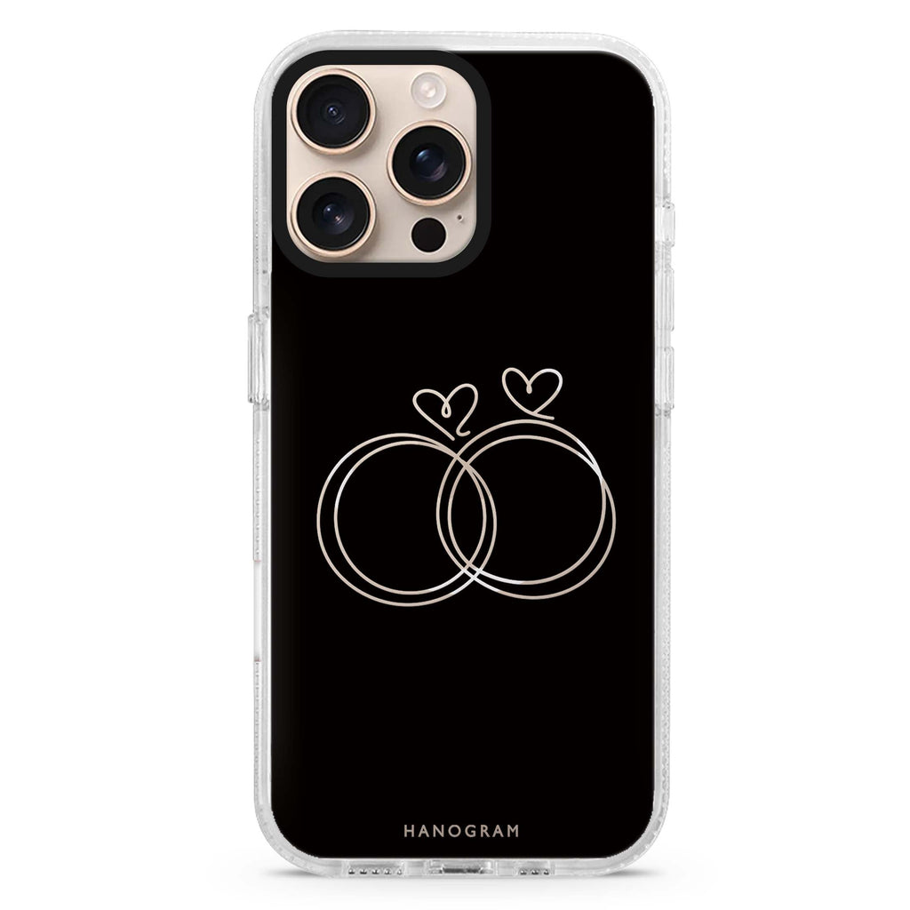 Silver Heartloops MagSafe Compatible Ultra Clear Case for iPhone 16 Pro Max - main view